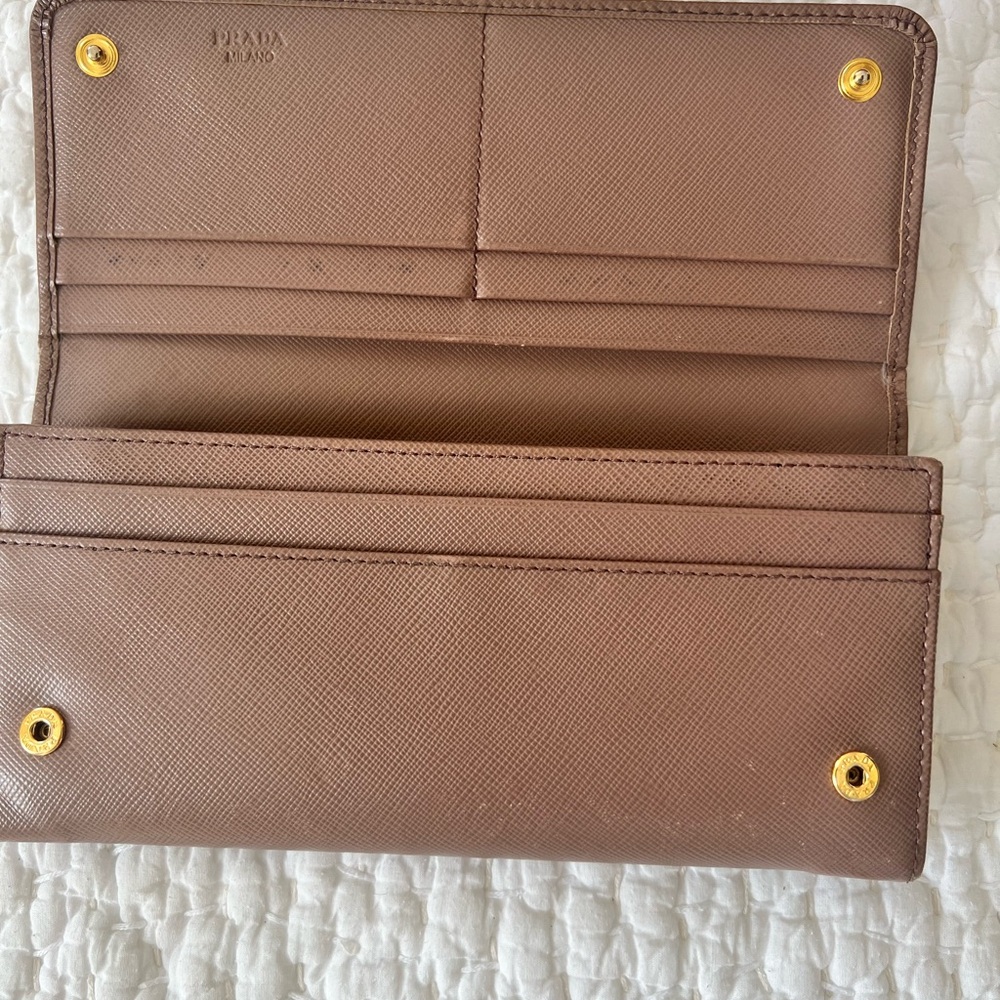 Prada Saffiano Bow Wallet - Picture 7 of 14